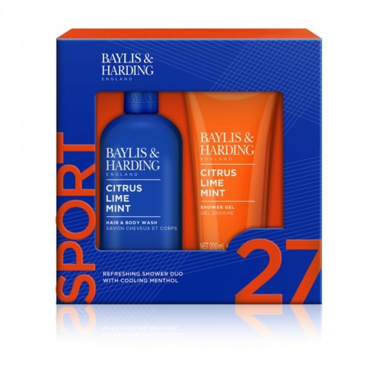 Baylis & Harding Citrus Lime & Mint Men's Refreshing Shower Duo Gift Set